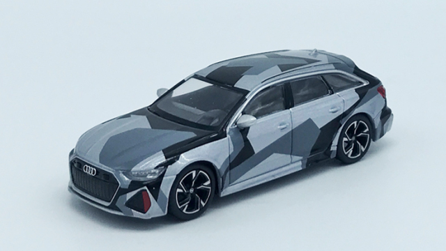 MINI GT ミニGT AUDI RS6 シルバー デジタル カモフラージュ MINI GT 1/64 アウディ RS 6 アバント シルバーデジタルカモフラージュ