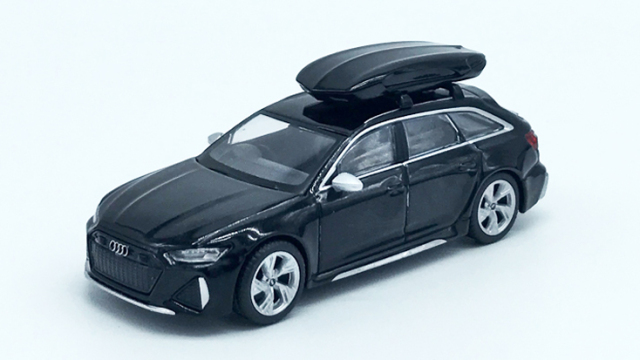 MINI GT 1/64 アウディ RS 6 アバント ミトスブラックメタリック w