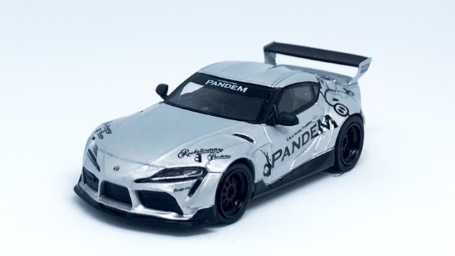 MINI GT 1/64 Pandem Toyota GR スープラ V1.0 シルバー(右ハンドル)