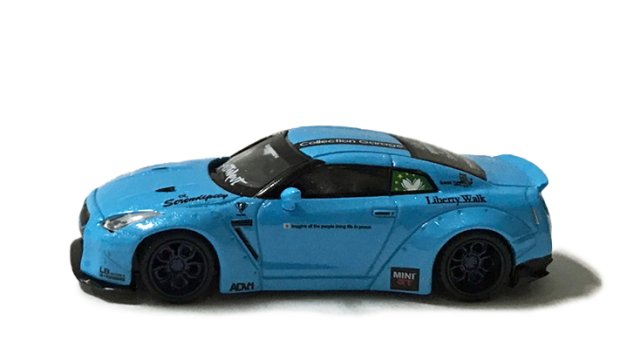 MINI GT 1/64 LB☆WORKS Nissan GT-R R35 タイプ1 リアウイング 