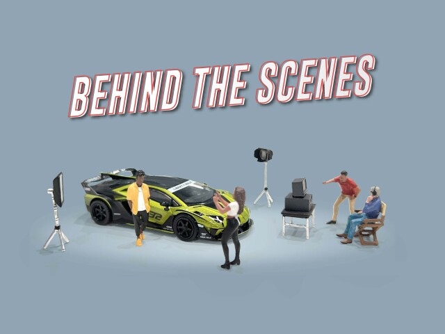 American Diorama 1/64 フィギュア 舞台裏 10個セット(フィギュア6個・アクセサリー4個)