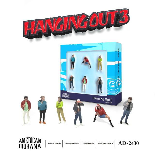 American Diorama 1/64 フィギュア ハンギングアウト3 6個セット