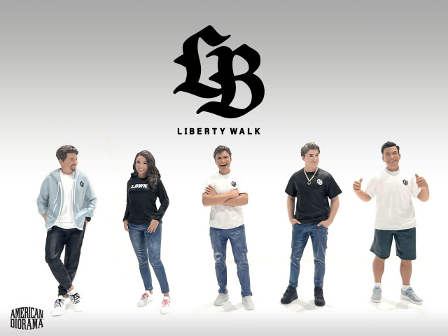 American Diorama 1/18 フィギュア チームリバティーウォーク 5個