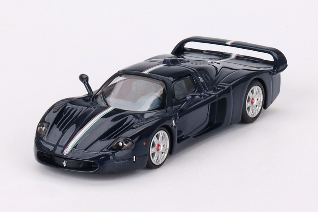 BBR 1/64 マセラティ MC12 ストラダーレ ブルーメタリック w/ ストライプ