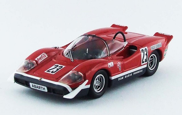 BEST MODEL 1/43 アバルト 2000 S シルバーストーン 1969 Ed Swart  #23
