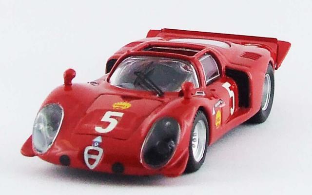 BEST MODEL 1/43 アルファロメオ 33.2 スパイダー モンテリ 1969 Larrousse/Verrier #5