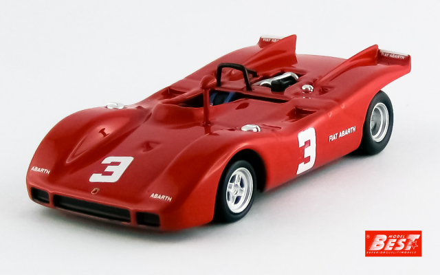 BEST MODEL 1/43 アバルト 2000SP 1970 ヨーロッパ 2リッター選手権 ザルツブルク D. Quester