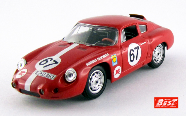 BEST MODEL  1/43　ポルシェ 356B カレラ　アバルト GTL - ロスフェルドヒルクライム 1963 - Herbert M&uuml;ller #67