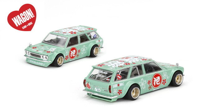 MINI GT 1/64 ダットサン KAIDO 510 ワゴン Hanami V2(右ハンドル)