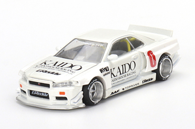 MINI GT 1/64 Nissan スカイライン GT-R R34 Kaido Works V2(右ハンドル)