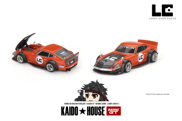 MINI GT 1/64 Nissan フェアレディ Z Kaido GT 'ORANGE BANG' Larry Chen V1(左ハンドル)