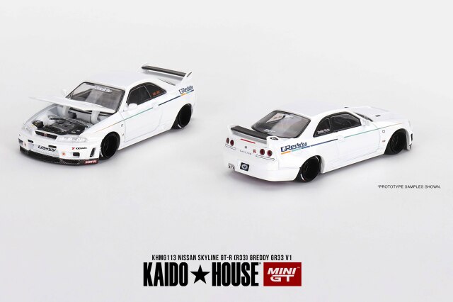 ミニカー MINIGT MINI GT 1/64 Nissan スカイライン GT-R R33 GReddy GR33 V1(右