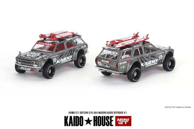 MINI GT 1/64 ダットサン KAIDO 510 ワゴン 4x4 Kaido Offroad V1(右