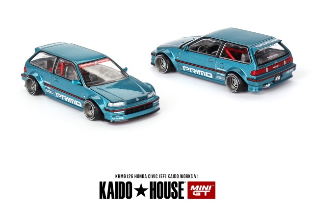 MINI GT 1/64 Honda シビック EF Kaido Works V1(左ハンドル