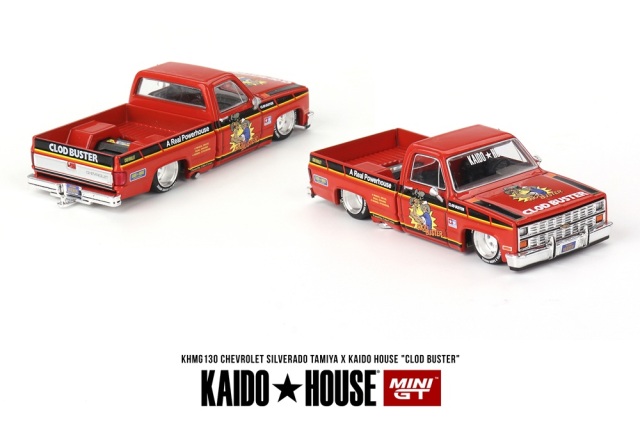 MINI GT 1/64 シボレー シルバラード TAMIYA x KAIDO HOUSE "クラッドバスター"(左ハンドル)