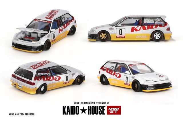 MINI GT 1/64 Honda シビック EF Kanjo V1(左ハンドル)