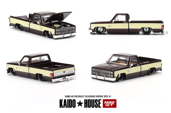 MINI GT 1/64 シボレー シルバラード KAIDO ヴィンテージスペック V1(左ハンドル)