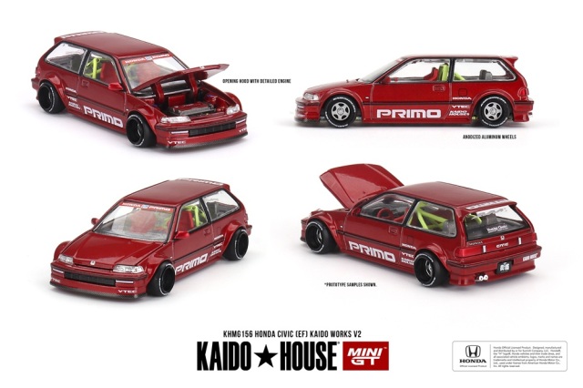 MINI GT 1/64 Honda シビック EF Kaido Works V2(左ハンドル)
