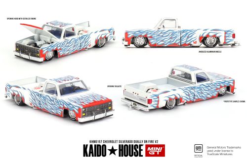 MINI GT 1/64 シボレー シルバラード デューリー ファイヤー V2(左ハンドル)