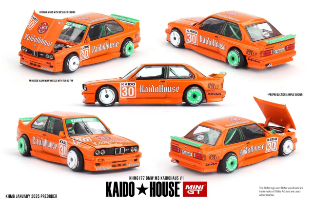 日車 キャラポス MINI GT 1/64 BMW M3 KAIDOHAUS V1(左ハンドル) - サンリッチ