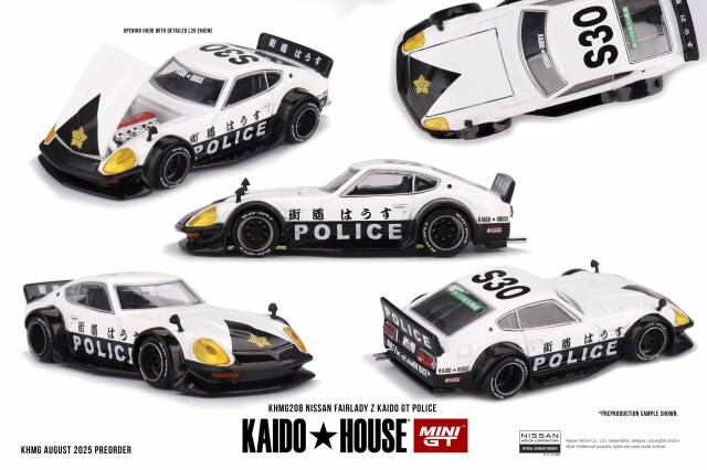 MINI GT 1/64 Nissan フェアレディ Z Kaido GT ポリス(右ハンドル)