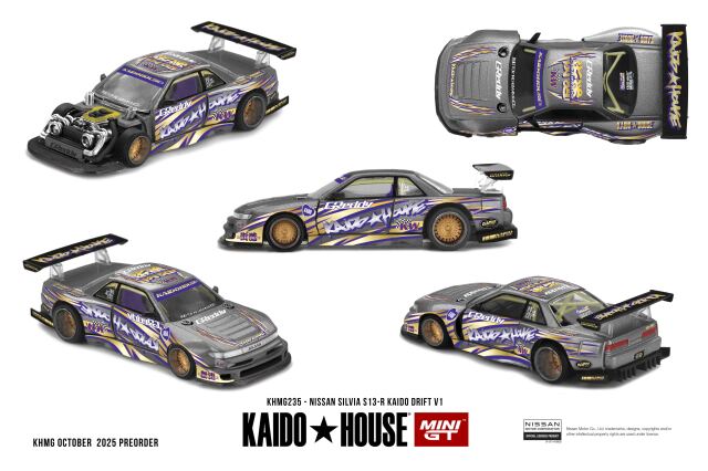 MINI GT 1/64 Nissan シルビア S13-R KAIDO DRIFT V1(右ハンドル)