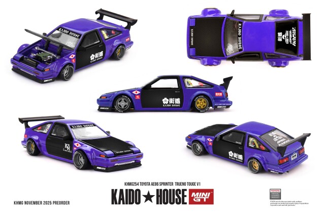 MINI GT 1/64 Toyota AE86 スプリンタートレノ TOUGE V1(右ハンドル)