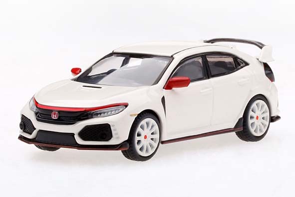 MINI GT 1/64 Honda シビック Type R チャンピオンシップホワイト/モデューロキット装着車 (右ハンドル）