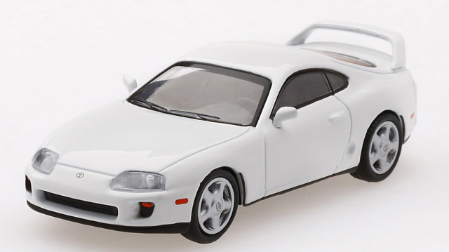MINI GT 1/64 Toyota スープラ(JZA80) スーパーホワイト(左ハンドル）