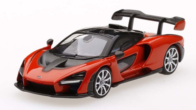 MINI GT 1/64 マクラーレン セナ ミラオレンジ (右ハンドル）
