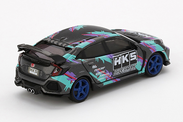 MINI GT 1/64 Honda シビック Type R HKS 2018 タイムアタック(左
