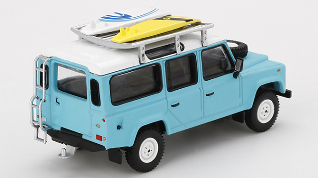 MINI GT 1/64 ランドローバー ディフェンダー 110 ライトブルー