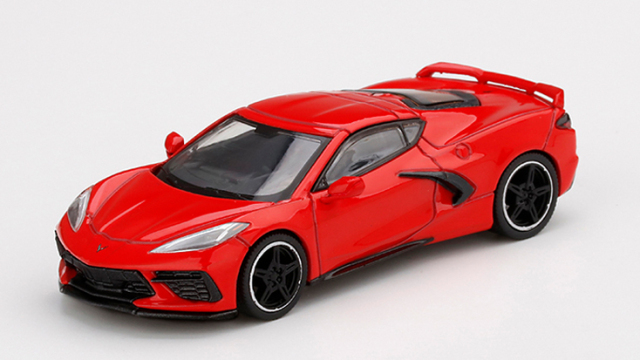MINI GT 1/64 シボレー コルベット スティングレイ 2020 トーチレッド(左ハンドル)