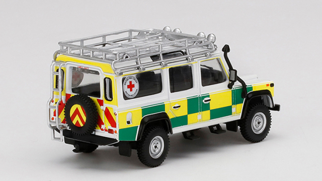 MINI GT 1/64 ランドローバー ディフェンダー 110 英国赤十字社 捜索救難(右ハンドル)北米限定