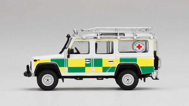 MINI GT 1/64 ランドローバー ディフェンダー 110 英国赤十字社 捜索救難(右ハンドル)北米限定