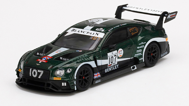 MINI GT 1/64 ベントレー コンチネンタル GT3 トータル スパ24時間 2019 #107 ベントレーチーム Mスポーツ(右ハンドル)