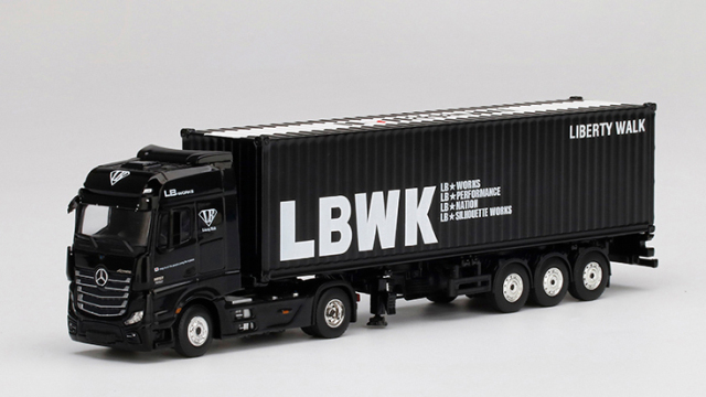 MINI GT 1/64 メルセデス ベンツ アクトロス 40ftコンテナ"LBWK"付属