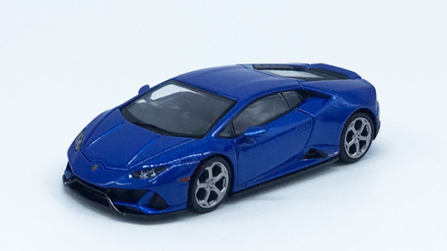 MINI GT 1/64 ランボルギーニ ウラカン EVO Blu Eleos(ブルー