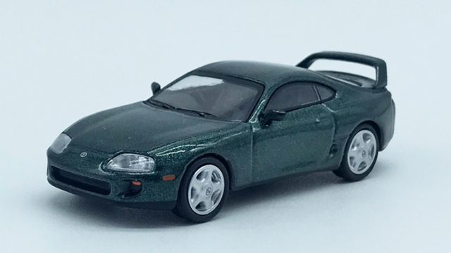 MINI GT 1/64 Toyota スープラ ダークグリーンパールメタリック(右
