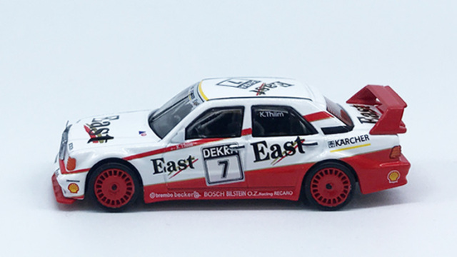 MINI GT 1/64 メルセデス ベンツ 190E 2.5-16 エボリューション II DTM 1991 #7 "East"(左ハンドル)