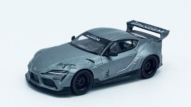 MINI GT 1/64 Pandem GR スープラ V1.0 マットグレー(左ハンドル