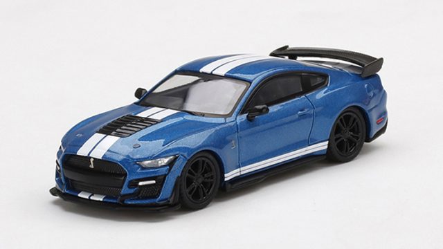 MINI GT 1/64 フォード マスタング シェルビー GT500 フォード パフォーマンス ブルー(左ハンドル)