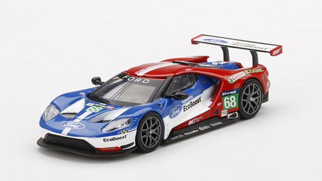 MINI GT 1/64 フォード GT LMGTE PRO ル・マン24時間 2016 クラス優勝車 #68 フォードチップガナッシチームUSA(左ハンドル)