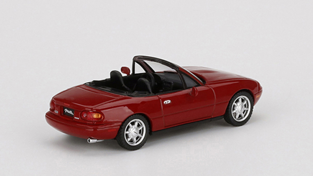 MINI GT 1/64 マツダ ミアータ MX-5 (NA) クラシックレッド(左ハンドル