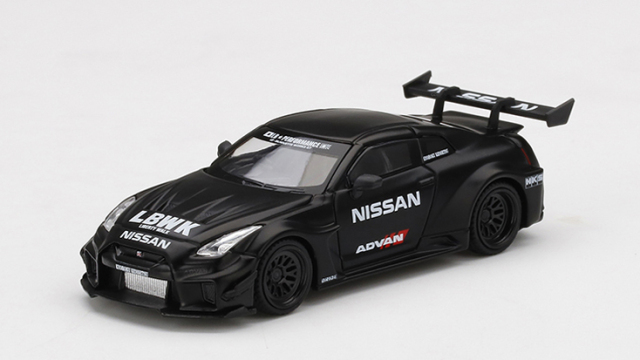 MINI GT 1/64 LB-Silhouette WORKS GT Nissan 35GT-RR バージョン2 マットブラック LBWK(右ハンドル)