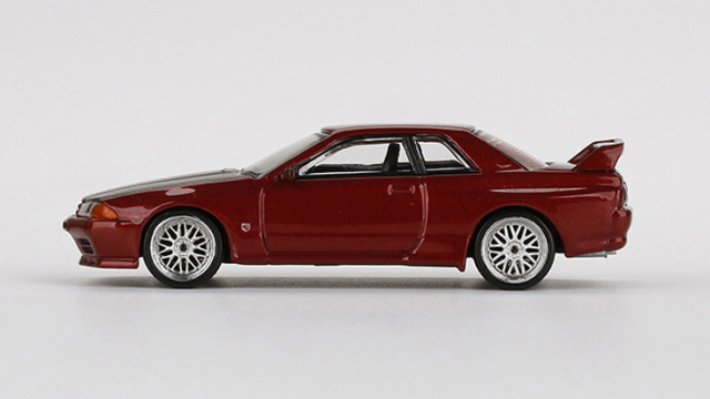 MINI GT 1/64 Nissan GT-R R32 レッドパール BBS LMホイール(右