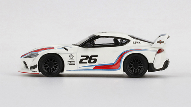 ミニジーラ MINI GT 1/64 LB☆WORKS GR スープラ マルティニレーシング(右ハンドル