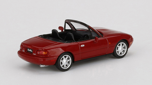 MINI GT 1/64 ユーノス・ロードスター クラシックレッド(右