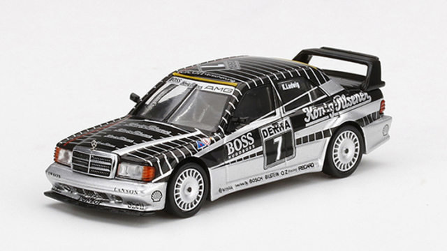 MINI GT 1/64 メルセデス ベンツ 190E 2.5-16 エボリューション II メルセデスAMG DTM 1990 #7(左ハンドル)