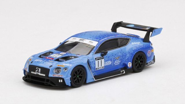 MINI GT 1/64 ベントレー コンチネンタル GT3 トタル スパ24時間 2020 #11 チームパーカー(右ハンドル)